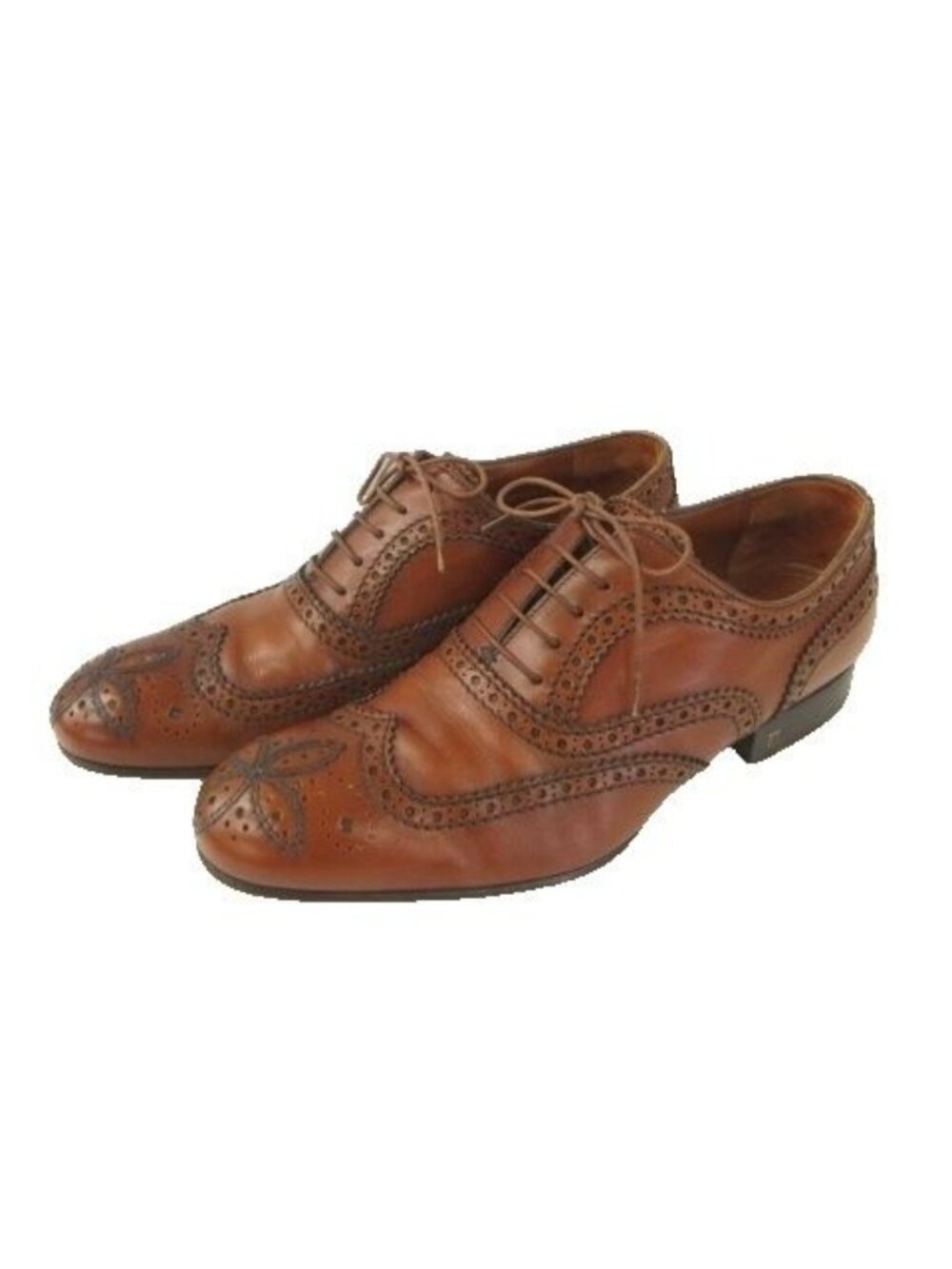 Louis Vuitton Wingtip Dress Shoes Leather Business Brown 7